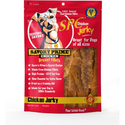 Savory Prime Savory Prime Natural Chicken Jerky Breast Dog Treats, 4-oz bag