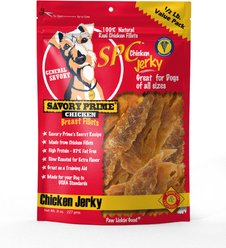 Savory Prime Natural Chicken Jerky Breast Dog Treats, 8-oz bag