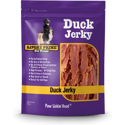 Savory Prime Savory Prime Natural Duck Jerky Dog Treats, 32-oz bag