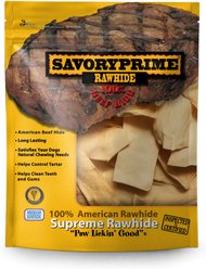 Savory Prime Rawhide Chips Chicken Dog Treats, 16-oz bag