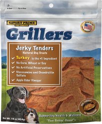 Savory Prime Grillers Turkey Tenders Jerky Dog Treats, 16-oz bag