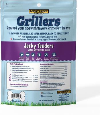 Show full view: Savory Prime Grillers Duck Tenders Jerky Dog Treats, 16-oz bag slide 3 of 3