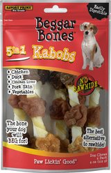 Savory Prime Beggar Bones Chicken Kabobs Dog Treats, 4-oz bag, 6 count