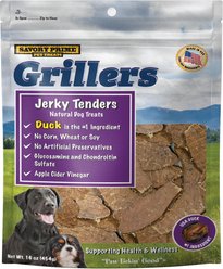 Savory Prime Grillers Duck Tenders Jerky Dog Treats, 16-oz bag
