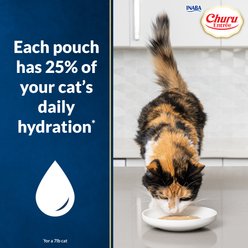 Inaba Churu Entrée Chicken Recipe with Tuna Bisque Grain-Free, High Moisture, Prebiotic Bits-in-Broth Wet Cat Food, 1.76-oz pouch, 48 count slide 2 of 7