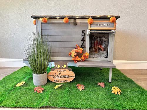 Show full view: Aivituvin Insulated Warm Liner Inside Outdoor Cat House slide 8 of 10