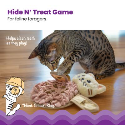 Show full view: Catstages Kitty Snuffle Mat Cat Toy, Pink slide 2 of 7