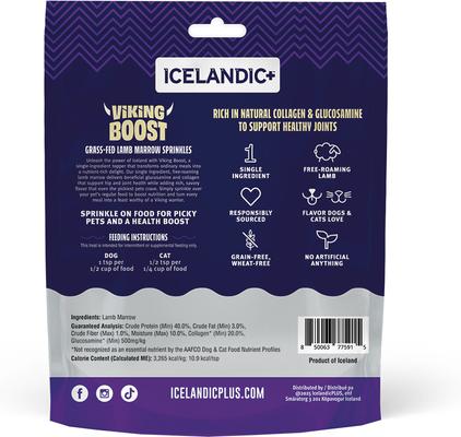 Show full view: Icelandic+ Viking Boost Lamb Marrow Dog & Cat Food Topper, 5.75-oz bag slide 4 of 8