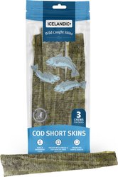 Icelandic+ Short Cod Skin 8 to 10-in Strips, 3 count