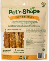 Pet 'n Shape Chik 'n Hide Twists Chicken-Wrapped Twists Rawhide Dog Chew, 16-oz bag slide 2 of 7