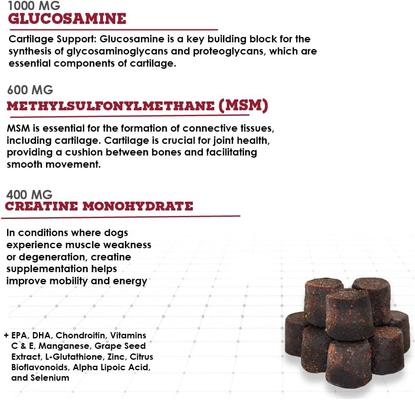 Show full view: Ora-Clens Joint Max Triple Strength Hypo-Allergenic Dog Supplement, 120 count slide 7 of 11