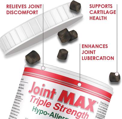 Show full view: Ora-Clens Joint Max Triple Strength Hypo-Allergenic Dog Supplement, 120 count slide 4 of 11