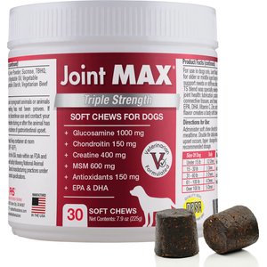 Joint MAX Triple Strength Soft Chew Joint Supplement for Dogs, 30 count