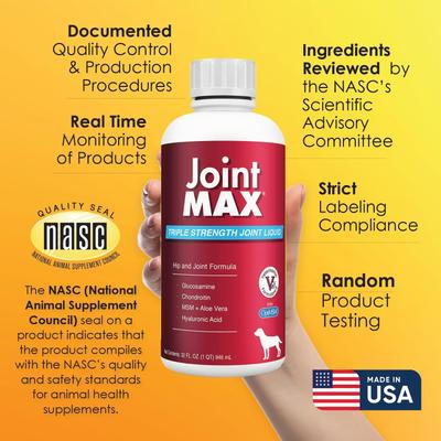Show full view: Joint MAX Liquid for Dogs, 32-fl oz slide 10 of 12