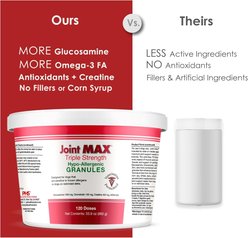 Joint MAX Triple Strength Hypo-Allergenic Granules for Dogs, 120 doses slide 2 of 9
