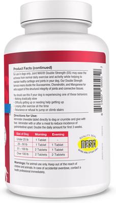 Show full view: Joint MAX Double Strength Chewable Tablets for Large Dogs, 120 count slide 4 of 11