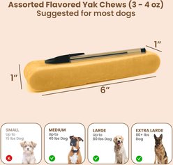 Kathmandus Mix Flavored Yak Dog Chews Treats, Large: 6-in, 4 count slide 2 of 8