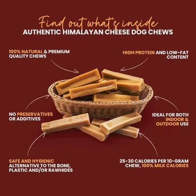 Show full view: Kathmandus Himalayan Yak Dog Chew Treats, Large: 6-in, 4 count slide 5 of 12