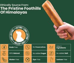 Kathmandus Himalayan Yak Dog Chew Treats, Small: 4-in, 10 count slide 2 of 9