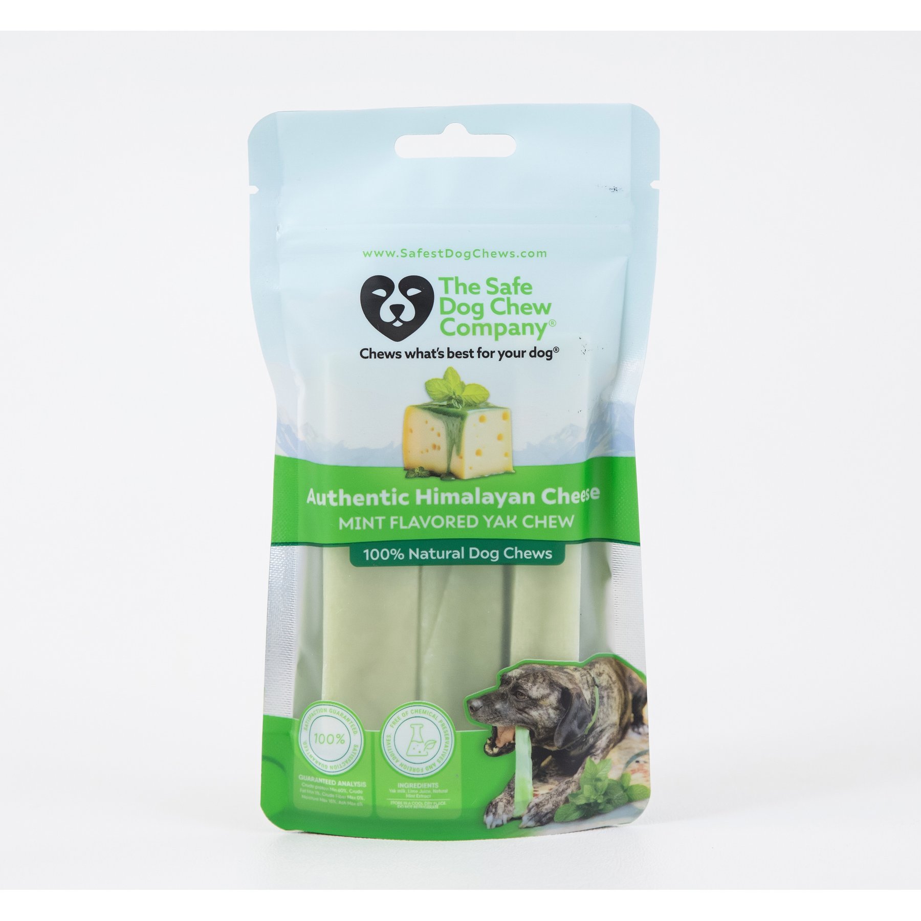 Safe Dog Chew Mint Flavored Yak Dog Himalayan Chew Treats, Small: 4-in, 3 count
