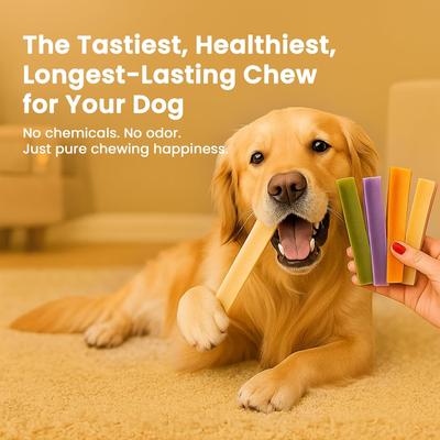 Show full view: Kathmandus Turmeric Flavored Yak Dog Chew Treats, Large: 6-in, 4 count slide 4 of 12