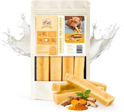 Kathmandus Turmeric Flavored Yak Dog Chew Treats, Large: 6-in, 4 count