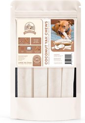Kathmandus Coconut Flavored Yak Dog Chew Treats, Large: 6-in, 4 count