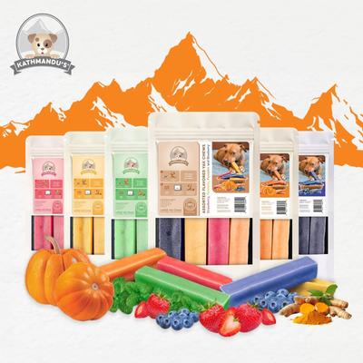 Show full view: Kathmandus Pumpkin Flavored Yak Dog Chew Treats, Large: 6-in, 4 count slide 10 of 12