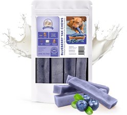 Kathmandus Blueberry Flavored Yak Dog Chew Treats, Large: 6-in, 4 count