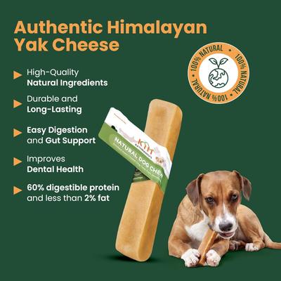 Show full view: Kathmandus Himalayan Yak Dog Chew Treats, Mega: 8-in, 1 count slide 8 of 12