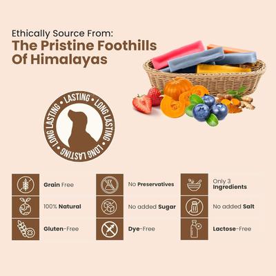 Show full view: Kathmandus Mix Flavored Yak Dog Chews Treats, Large: 6-in, 4 count slide 5 of 11