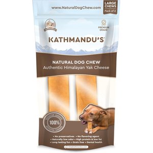 Kathmandus Himalayan Yak Dog Chew Treats, Large: 6-in, 2 count