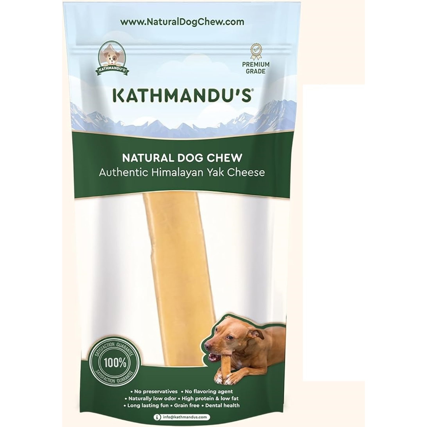 Kathmandus Himalayan Yak Dog Chew Treats, Mega: 8-in, 1 count