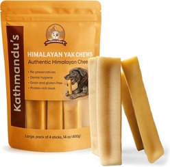 Kathmandus Himalayan Yak Dog Chew Treats, Large: 6-in, 4 count