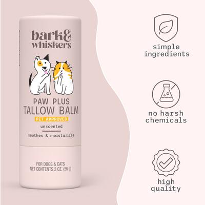 Show full view: Bark and Whiskers Paw Plus Tallow Balm for Dogs & Cats, 2-oz slide 3 of 4