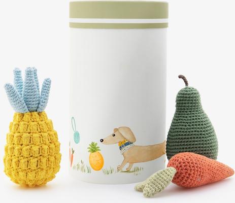 Show full view: Nina Woof Organic Cotton Handmade Squeaky Plush Dog Toys Pack, Multicolor slide 8 of 9