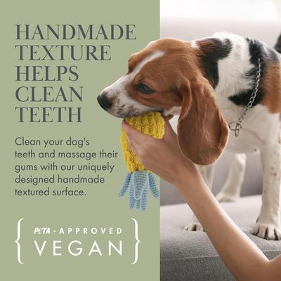 Show full view: Nina Woof Organic Cotton Handmade Squeaky Plush Dog Toys Pack, Multicolor slide 5 of 9