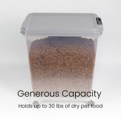 BlueAcorn Airtight Pet Food Storage Container, Clear, 30-lbs slide 2 of 9