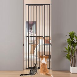 Unipaws Height Adjustable Cat Gate, Black