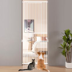 Unipaws Height Adjustable Cat Gate, White