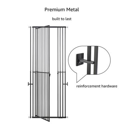 Show full view: Unipaws Height Adjustable Cat Gate, Black slide 7 of 7
