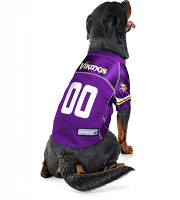 Show full view: Littlearth NFL Game Day Dog & Cat Jersey, Minnesota Vikings, Large slide 4 of 8