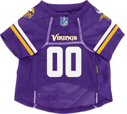 Show full view: Littlearth NFL Game Day Dog & Cat Jersey, Minnesota Vikings, Large slide 3 of 8