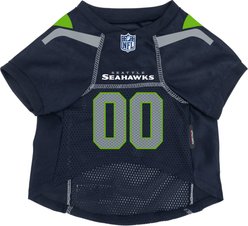 Littlearth NFL Game Day Dog & Cat Jersey, Seattle Seahawks, Small slide 2 of 7