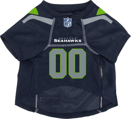 Show full view: Littlearth NFL Game Day Dog & Cat Jersey, Seattle Seahawks, X-Small slide 3 of 8