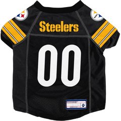Littlearth NFL Game Day Dog & Cat Jersey, Pittsburgh Steelers, X-Small