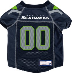 Littlearth NFL Game Day Dog & Cat Jersey, Seattle Seahawks, Medium