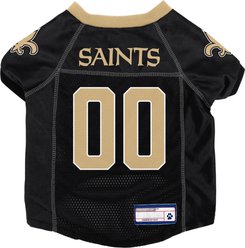 Littlearth NFL Game Day Dog & Cat Jersey, New Orleans Saints, X-Small