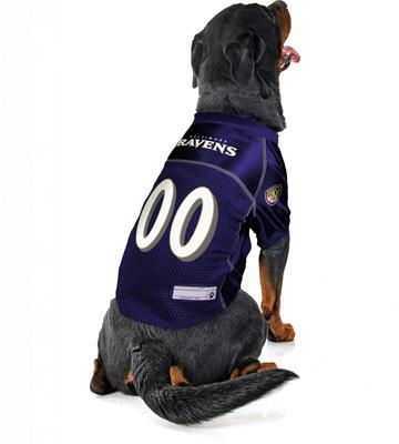 Show full view: Littlearth NFL Game Day Dog & Cat Jersey, Baltimore Ravens, Small slide 4 of 8
