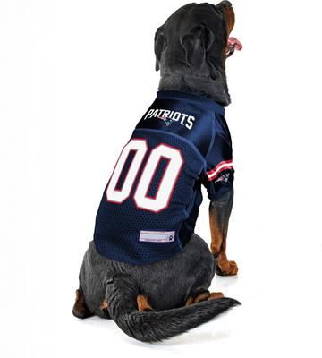 Show full view: Littlearth NFL Game Day Dog & Cat Jersey, New England Patriots, Small slide 4 of 8